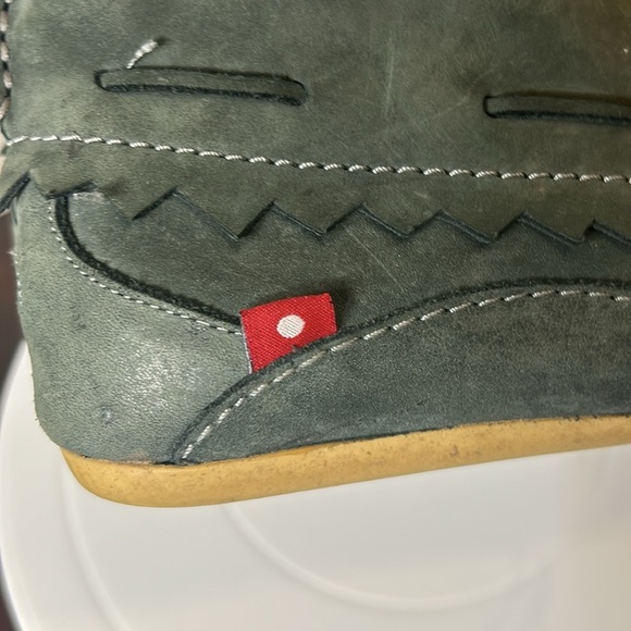 OLIBERTE Green Suede Hirari Moccasins Booties Made In Africa Women’s Size 39 - Picture 11 of 17